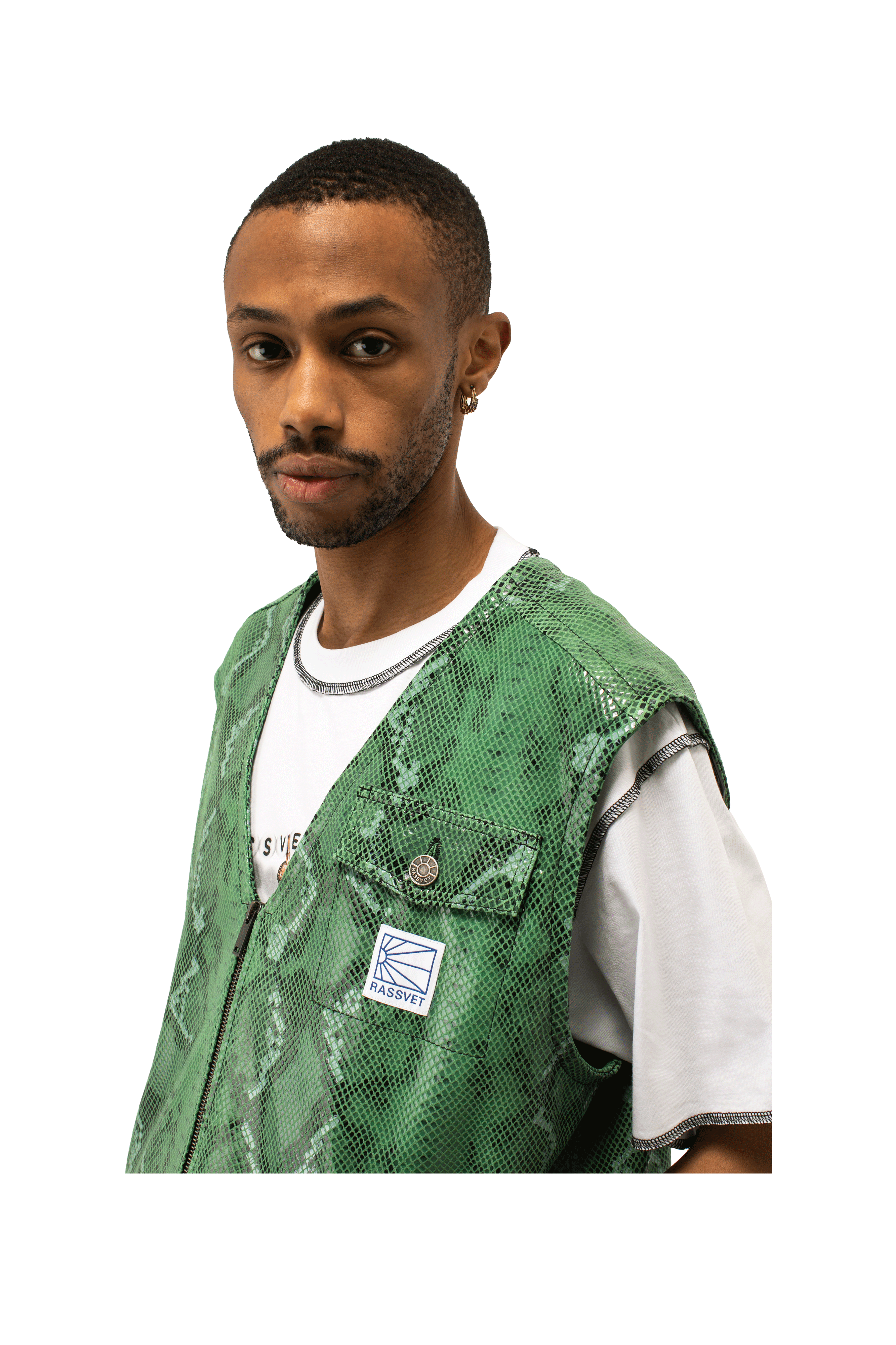 Leather Snake vest