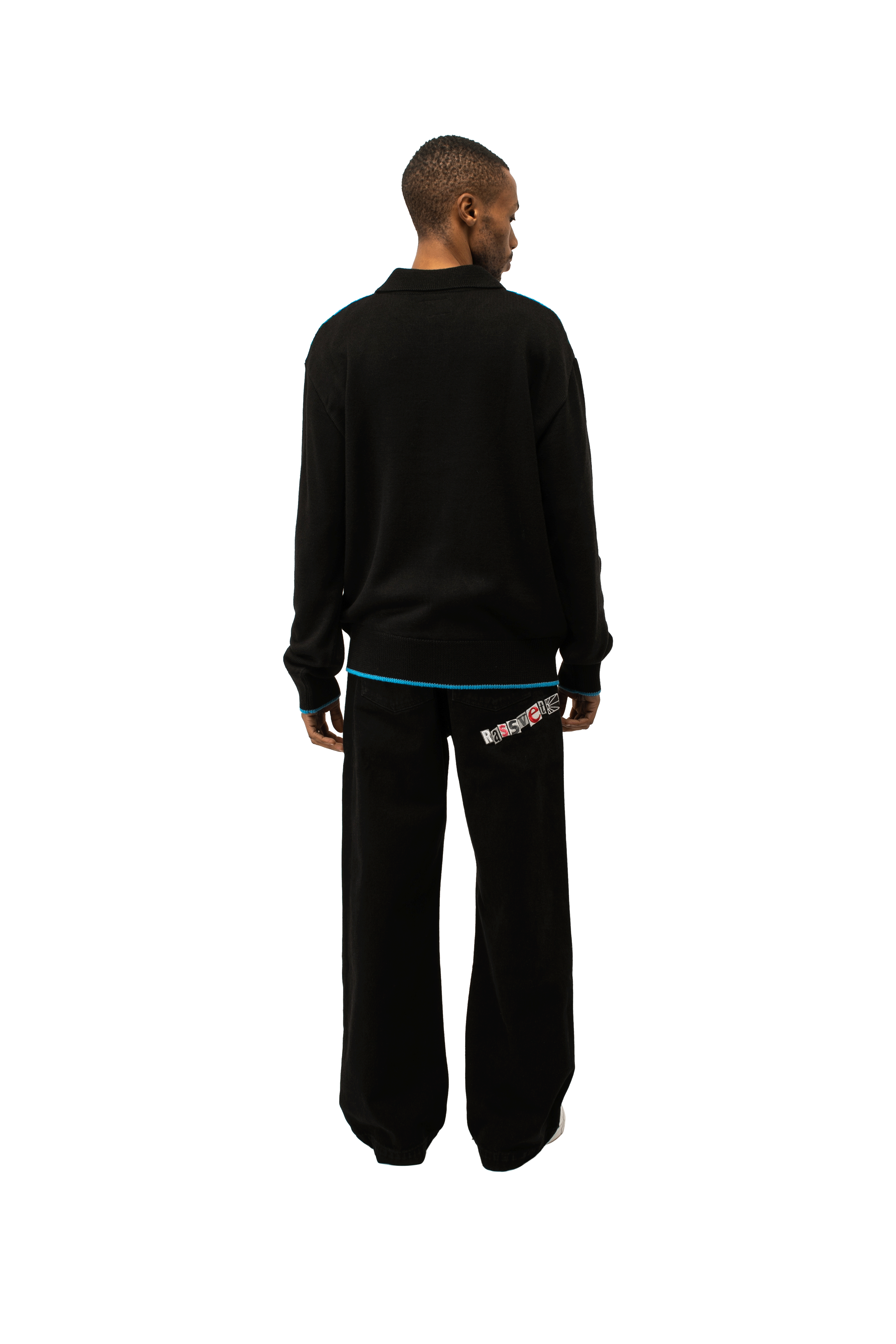 Logo Zip Cardigan Knit