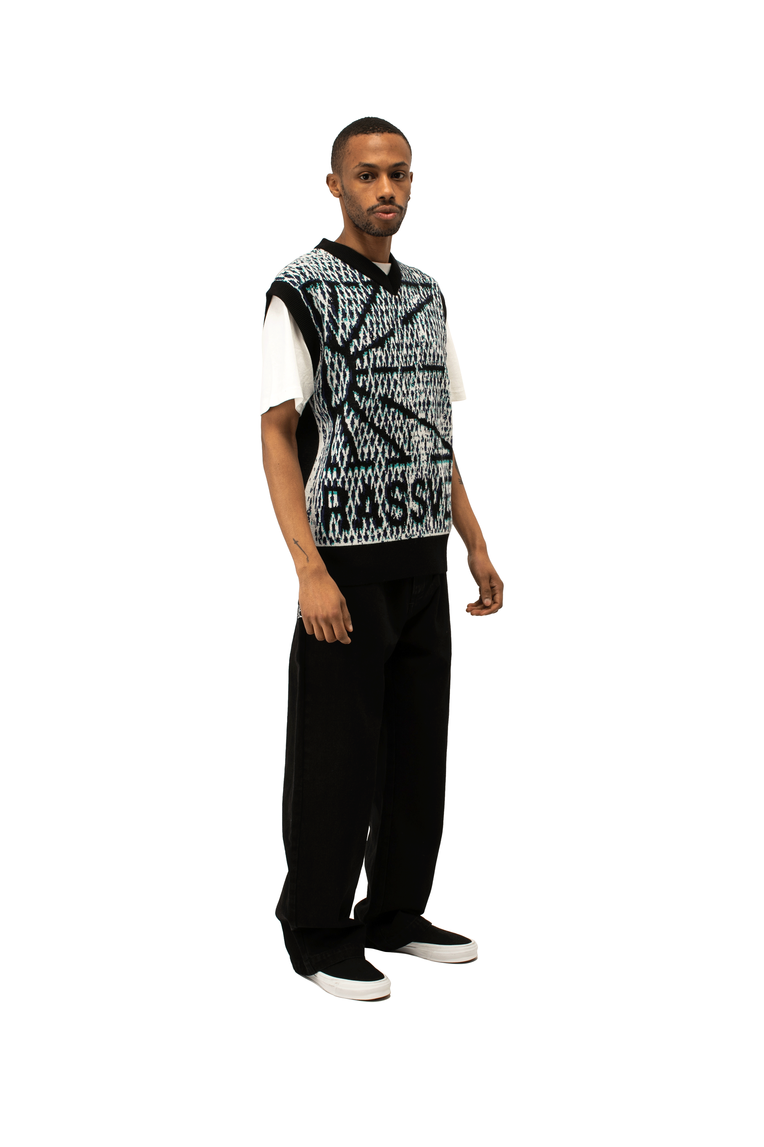 Mesh Camo Sleeveless Jumper Knit