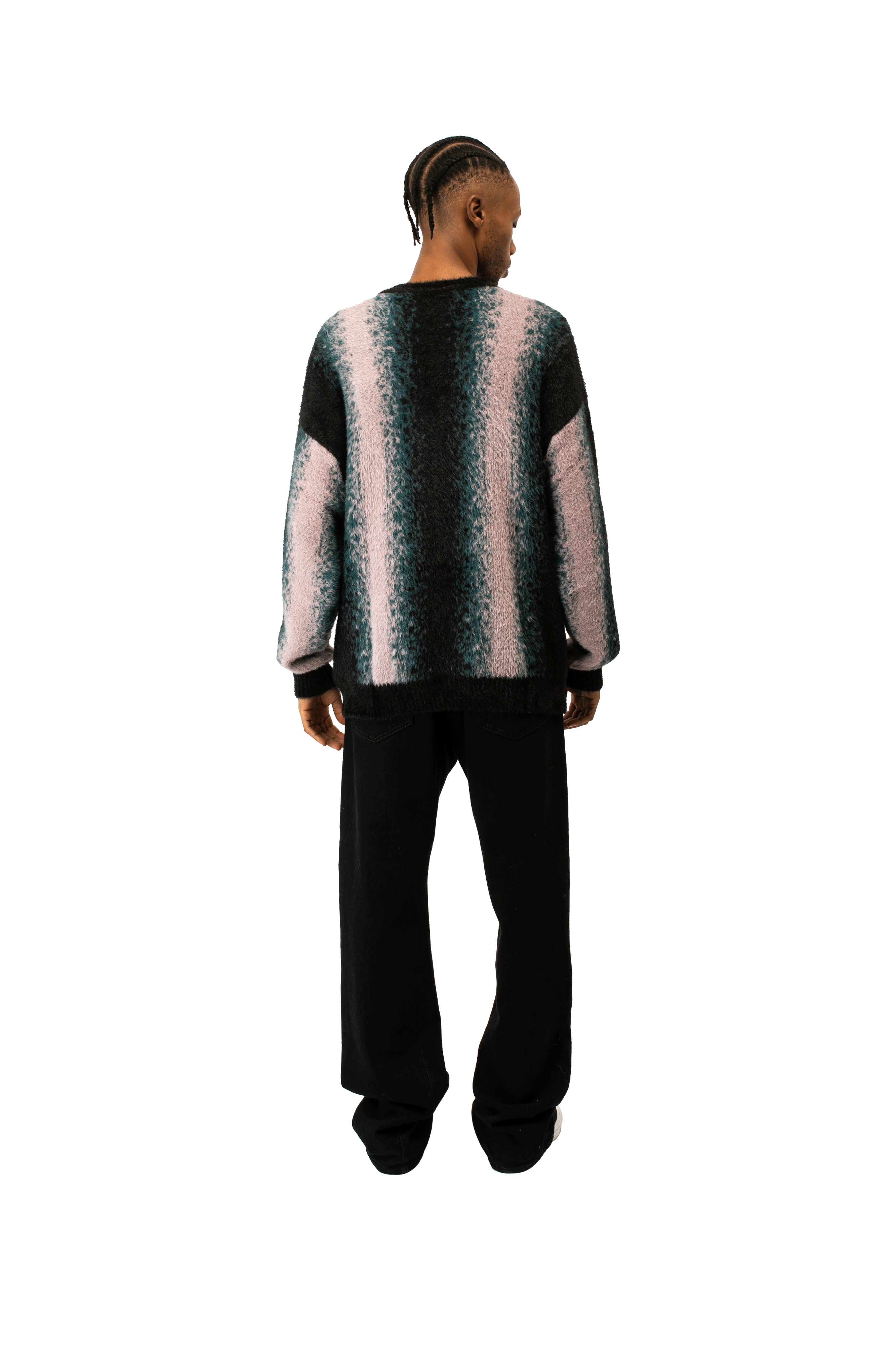 Faux Hairy Crewneck