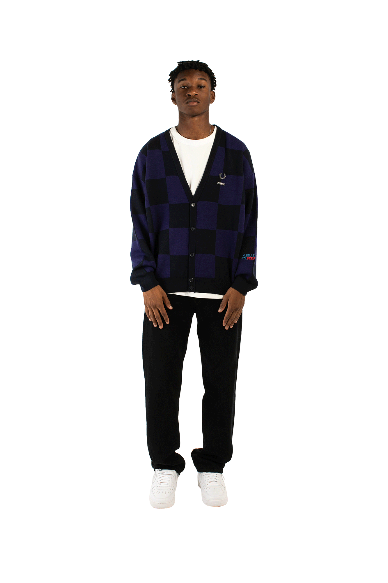 Checkerboard Cardigan x Raf Simons