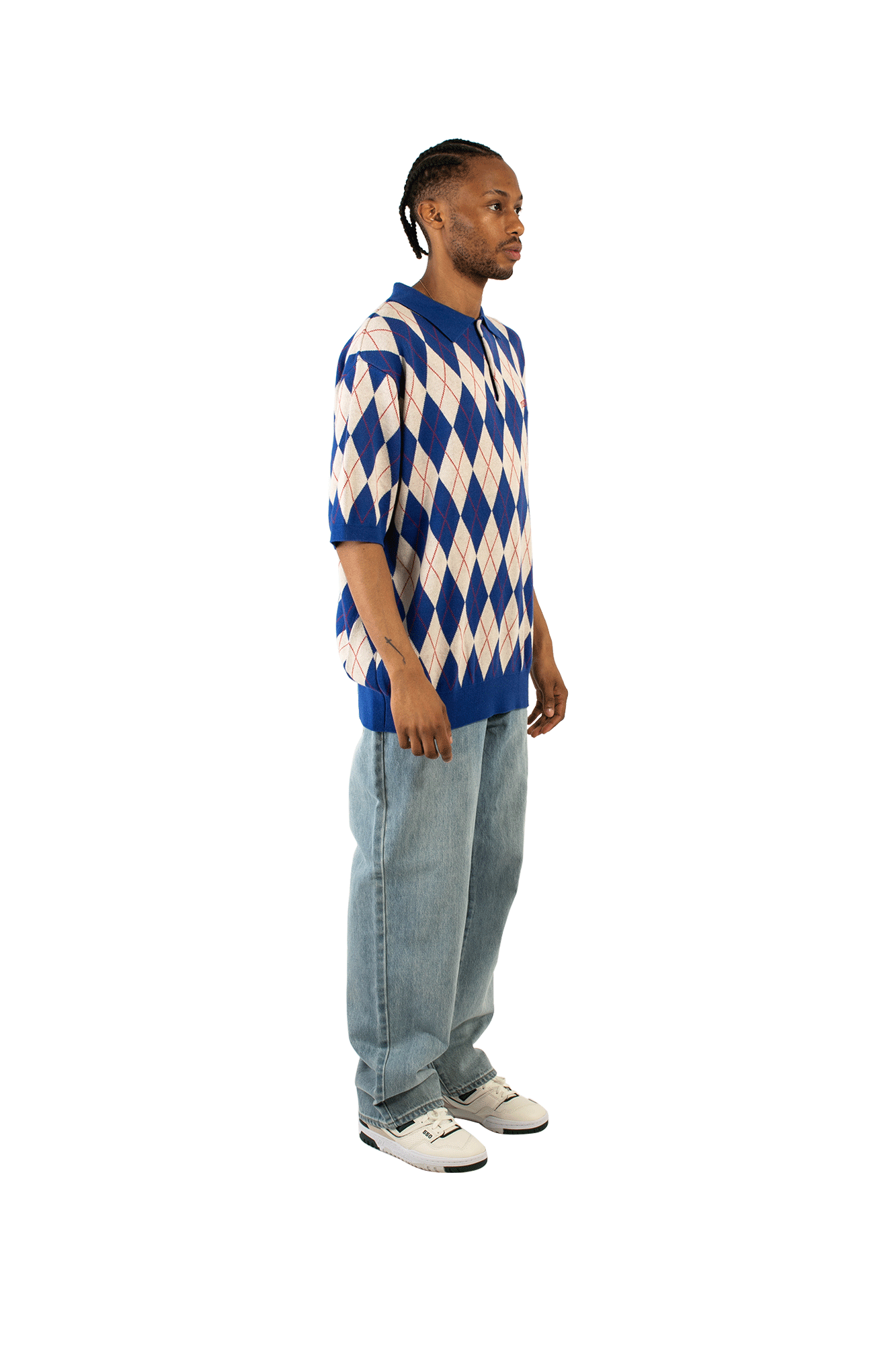 Argyle Knit Polo
