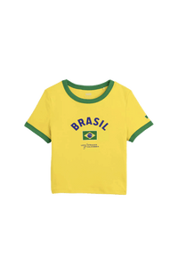 Retro Mini Ringer Tee Brasil x Fifa World Cup