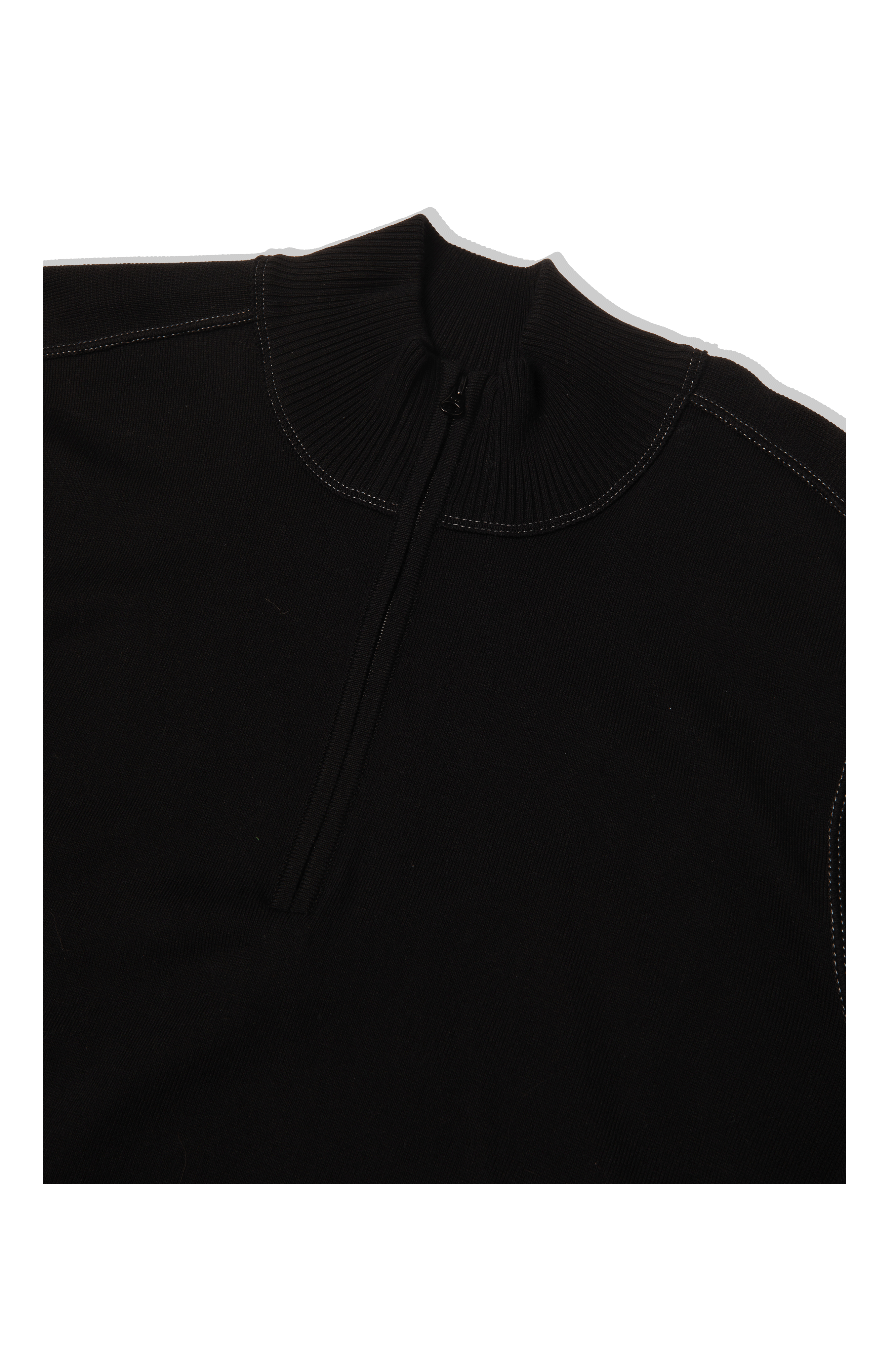 Cotton Sea Island Half Zip Lens Sweater