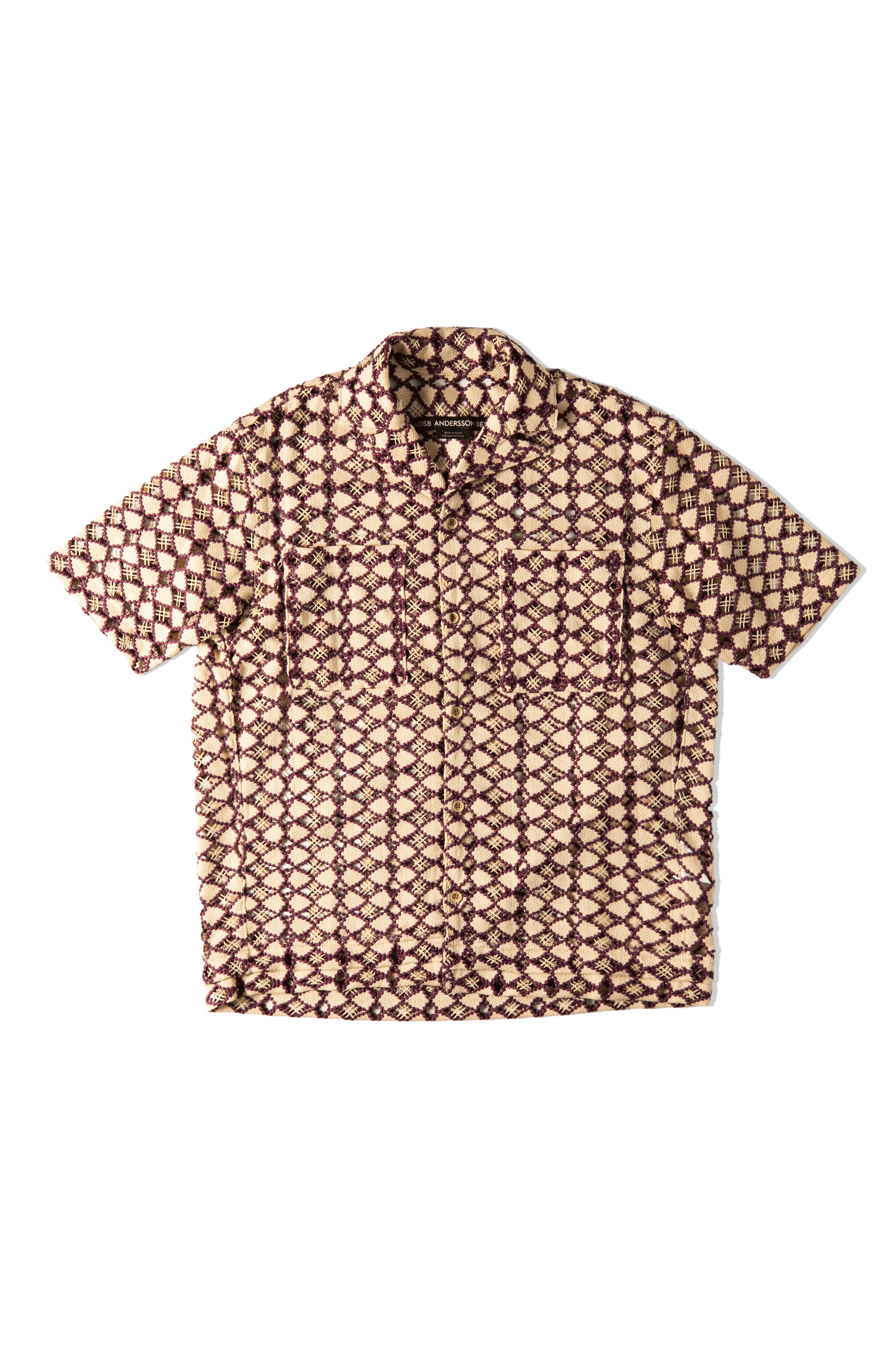 Letto Sheer Open Collar Shirts