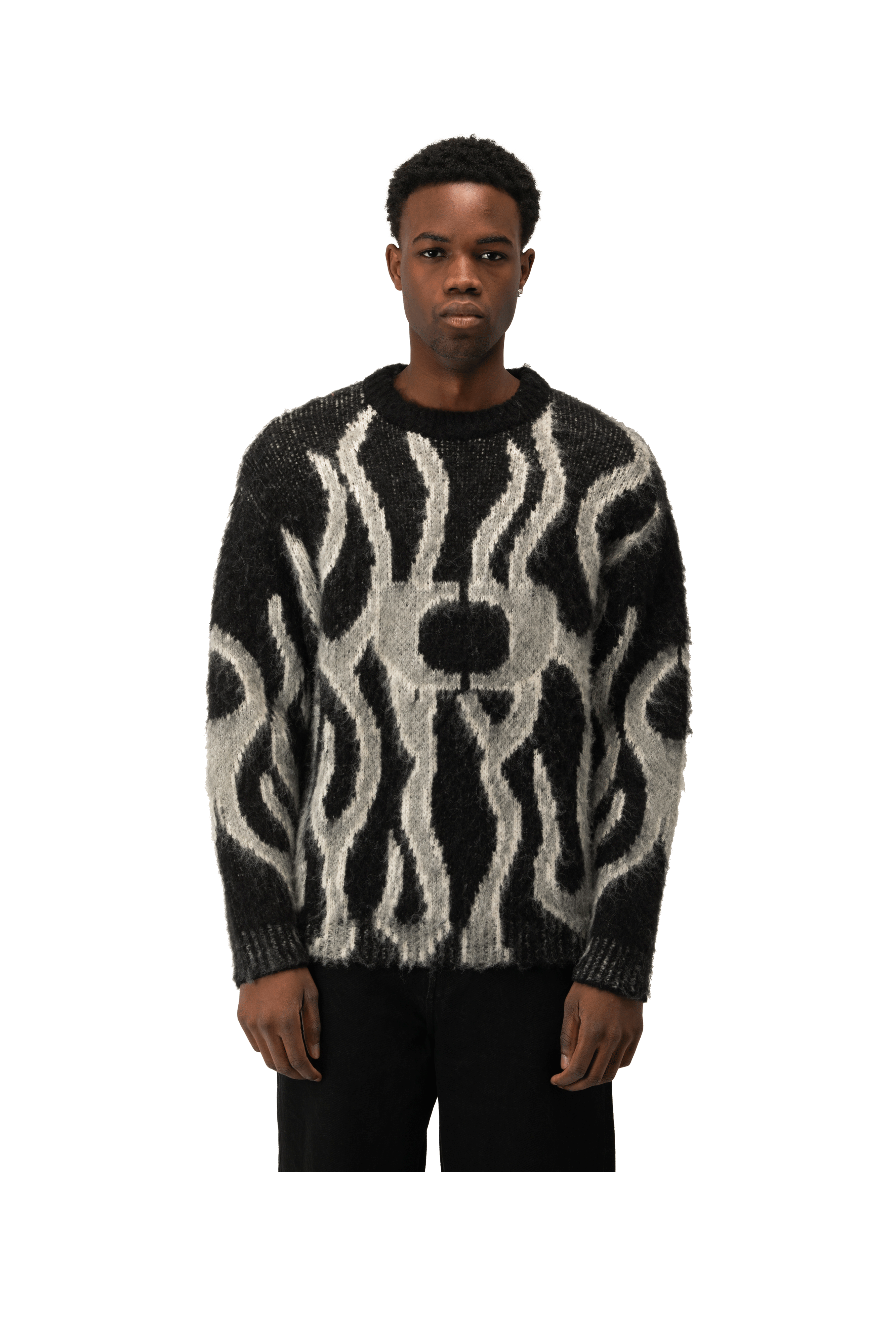 Flames Mohair Crewneck