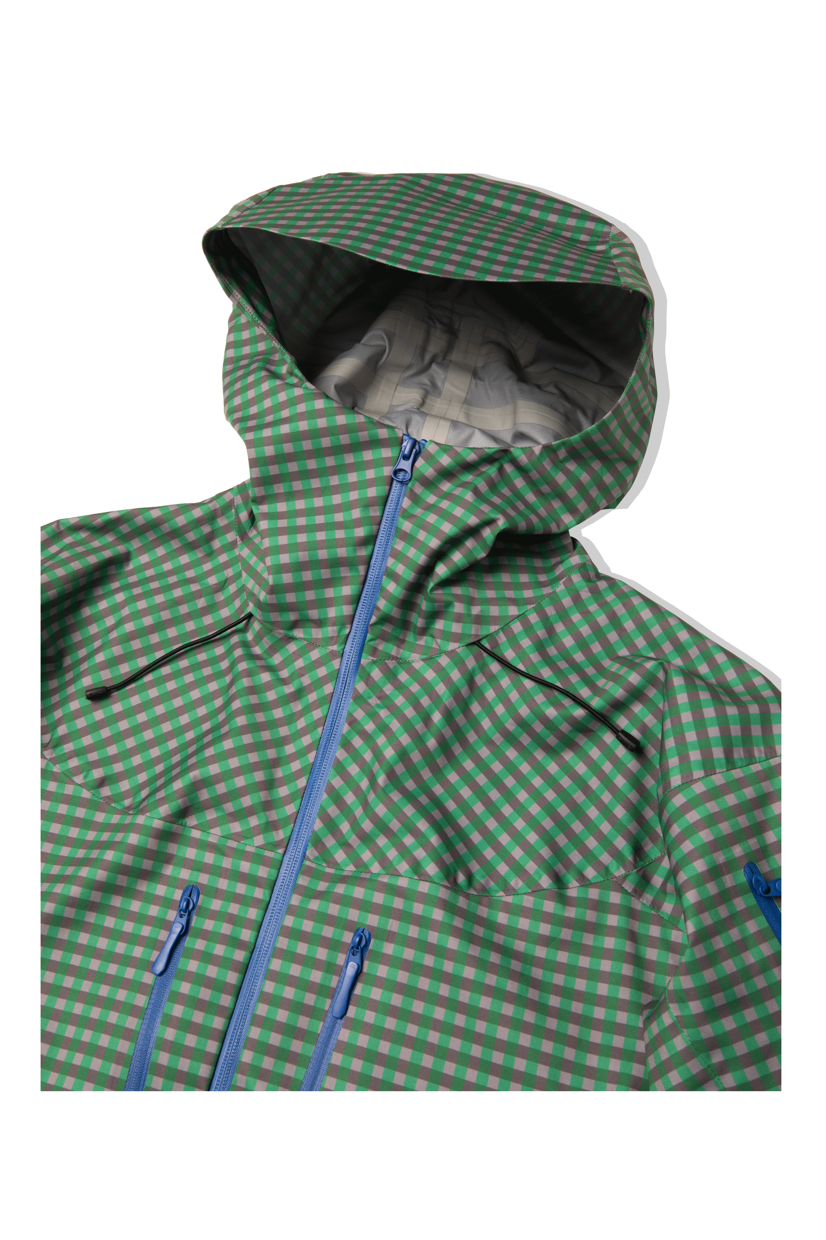Technical Vichy Jacket.