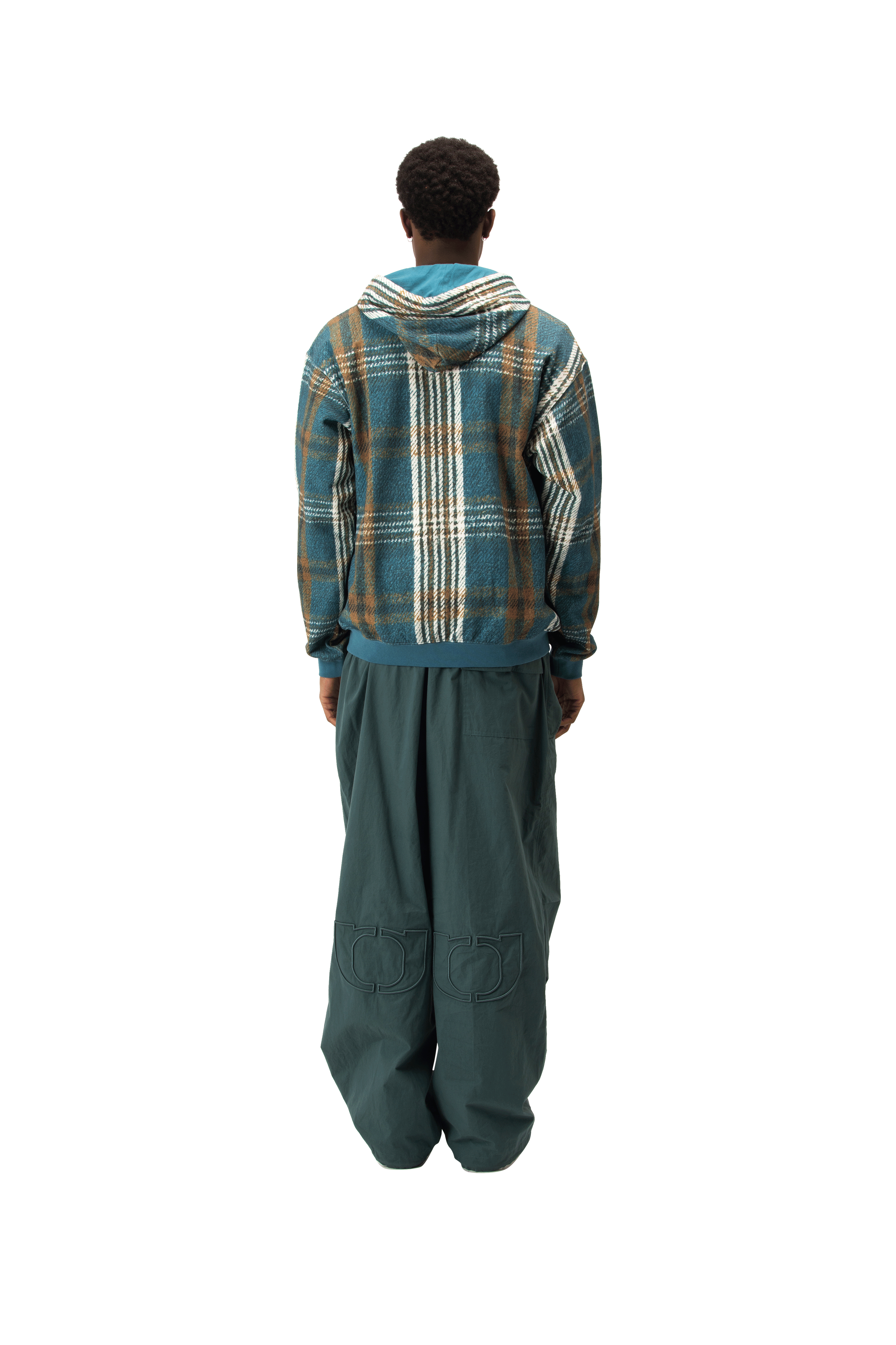 Scan Print Zip-Up Hoodie