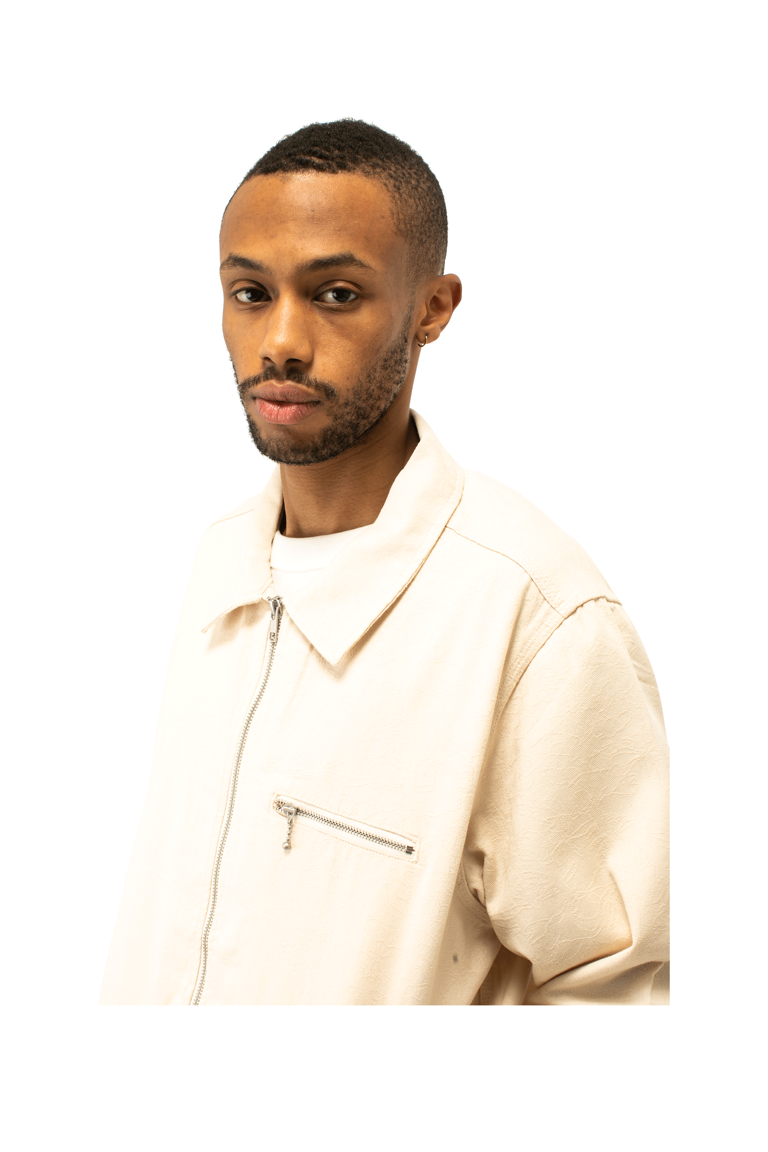 Tonal Jacquard Painters Jacket