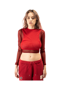 W SP Tt Ls Mesh Top