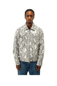 Snakeskin Leather Jacket