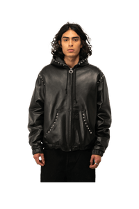 Studded Active Leather Jacket