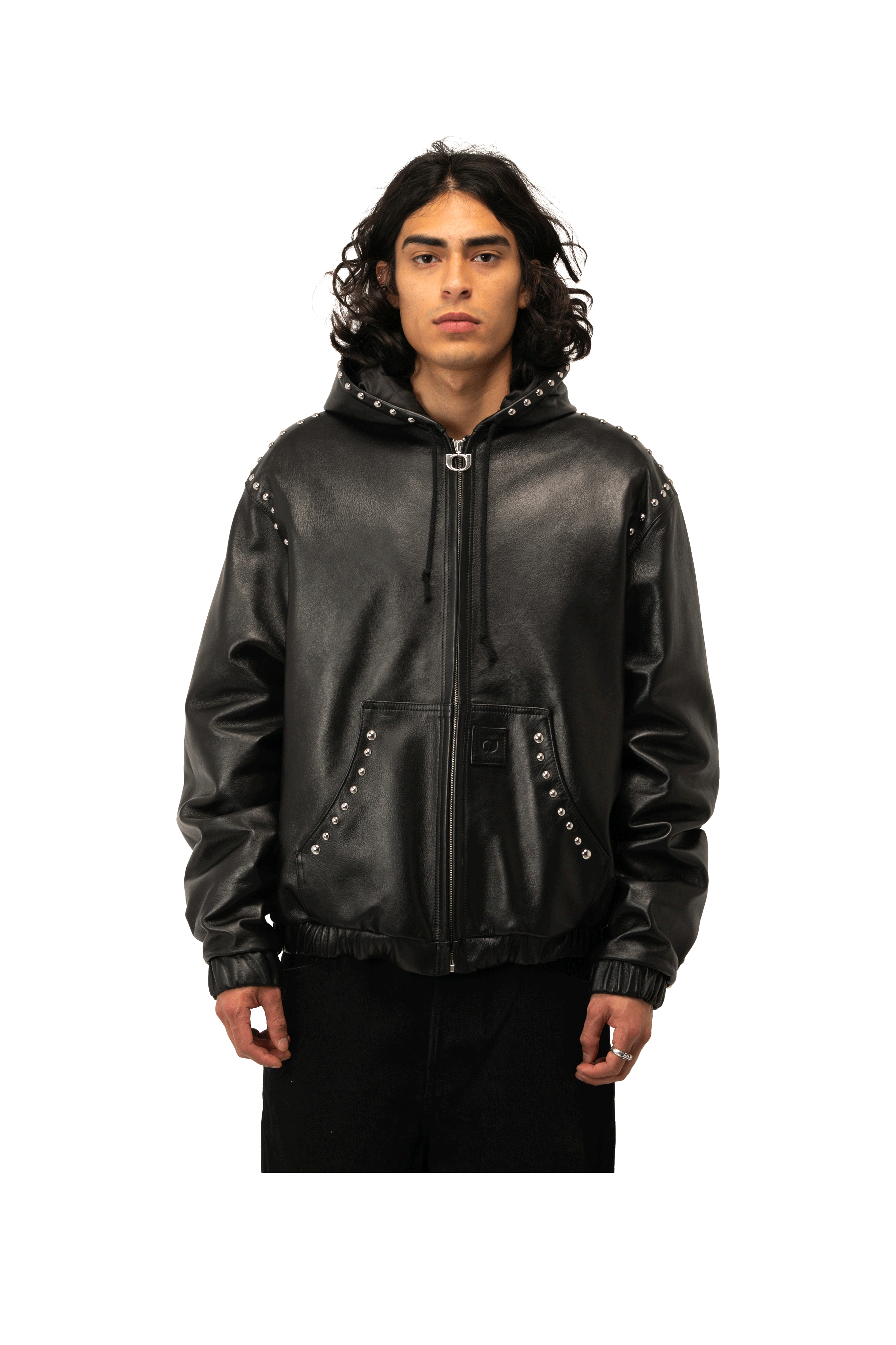 Studded Active Leather Jacket
