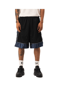 Mesh Puff Print Basketball Shorts
