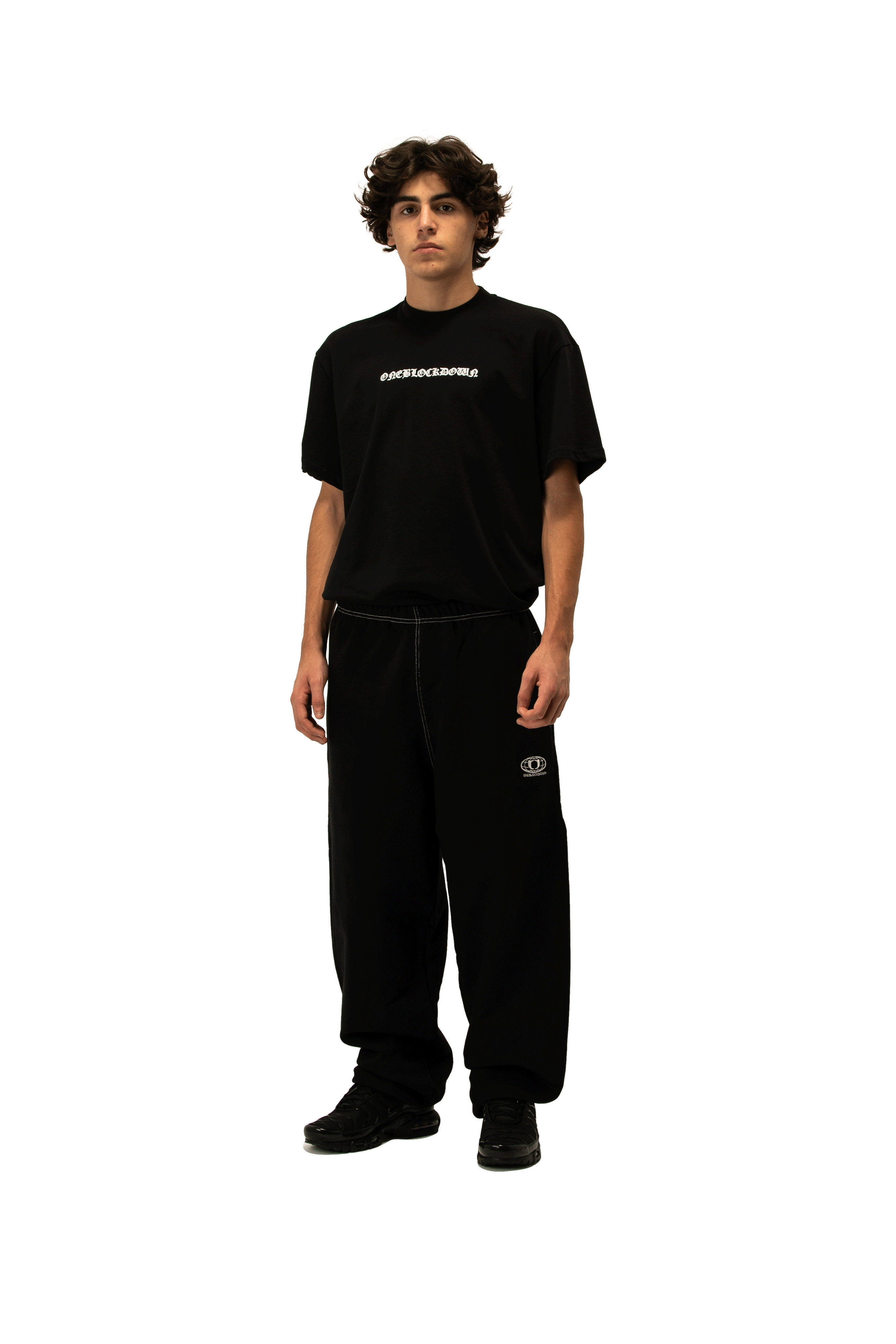 Contrast Logo Baggy Sweatpants