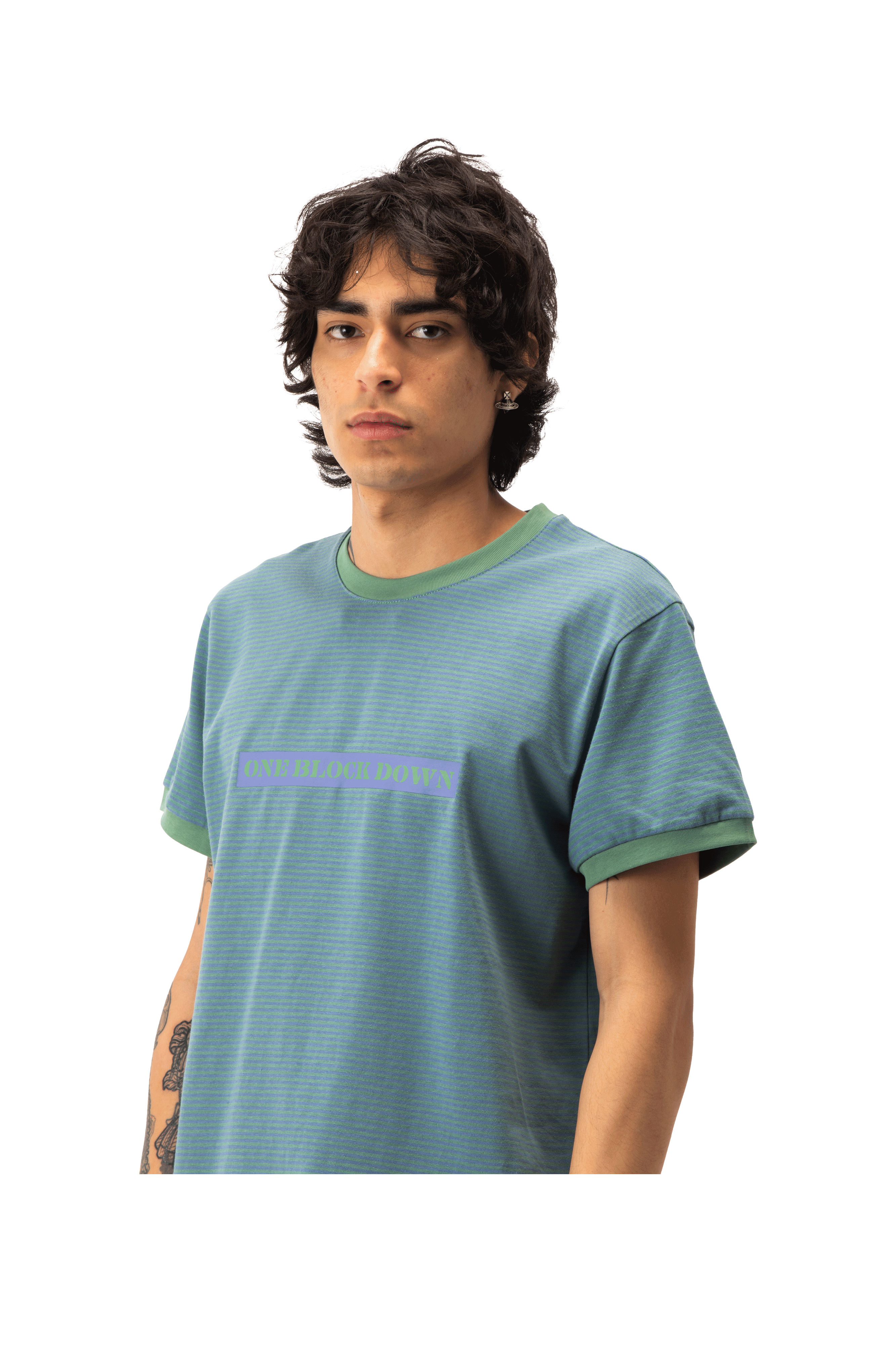 Jacquard Stripes Tee