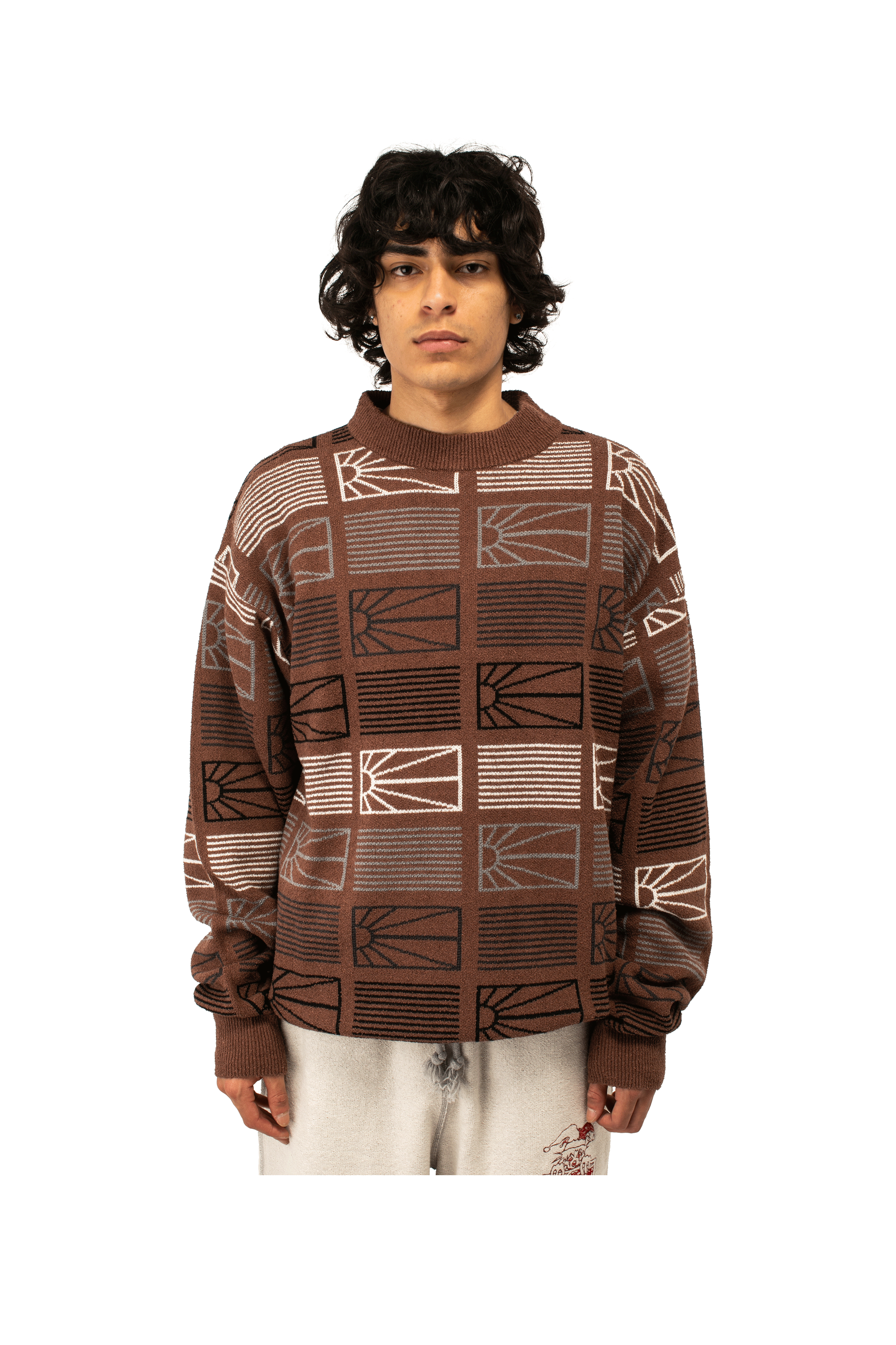 Logo Knit Sweatshirt