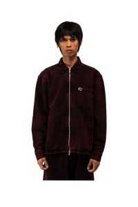 Acid Wash Denim Overshirt Woven