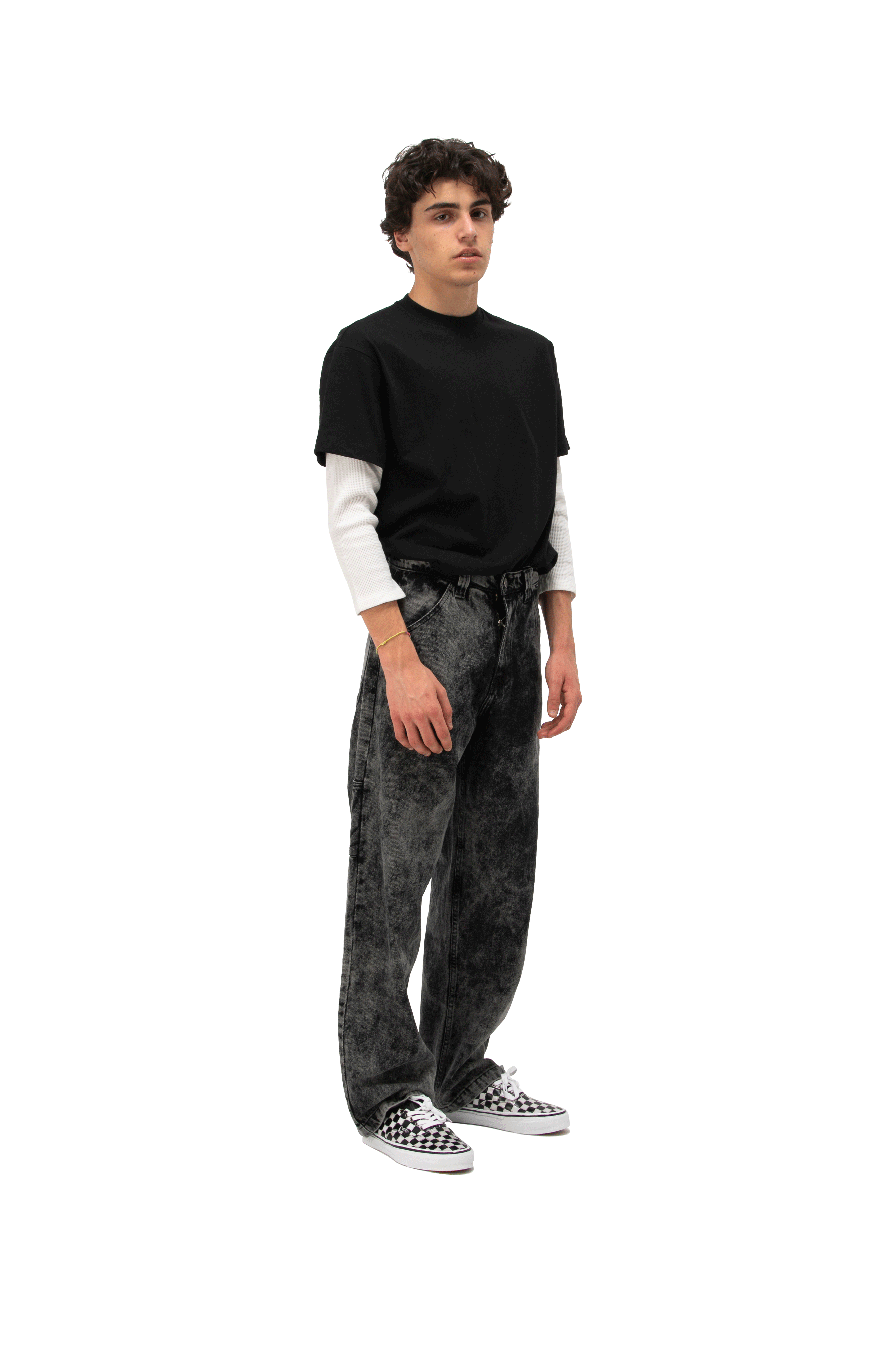 Acid Wash Carpenter Work Denim Pant Woven