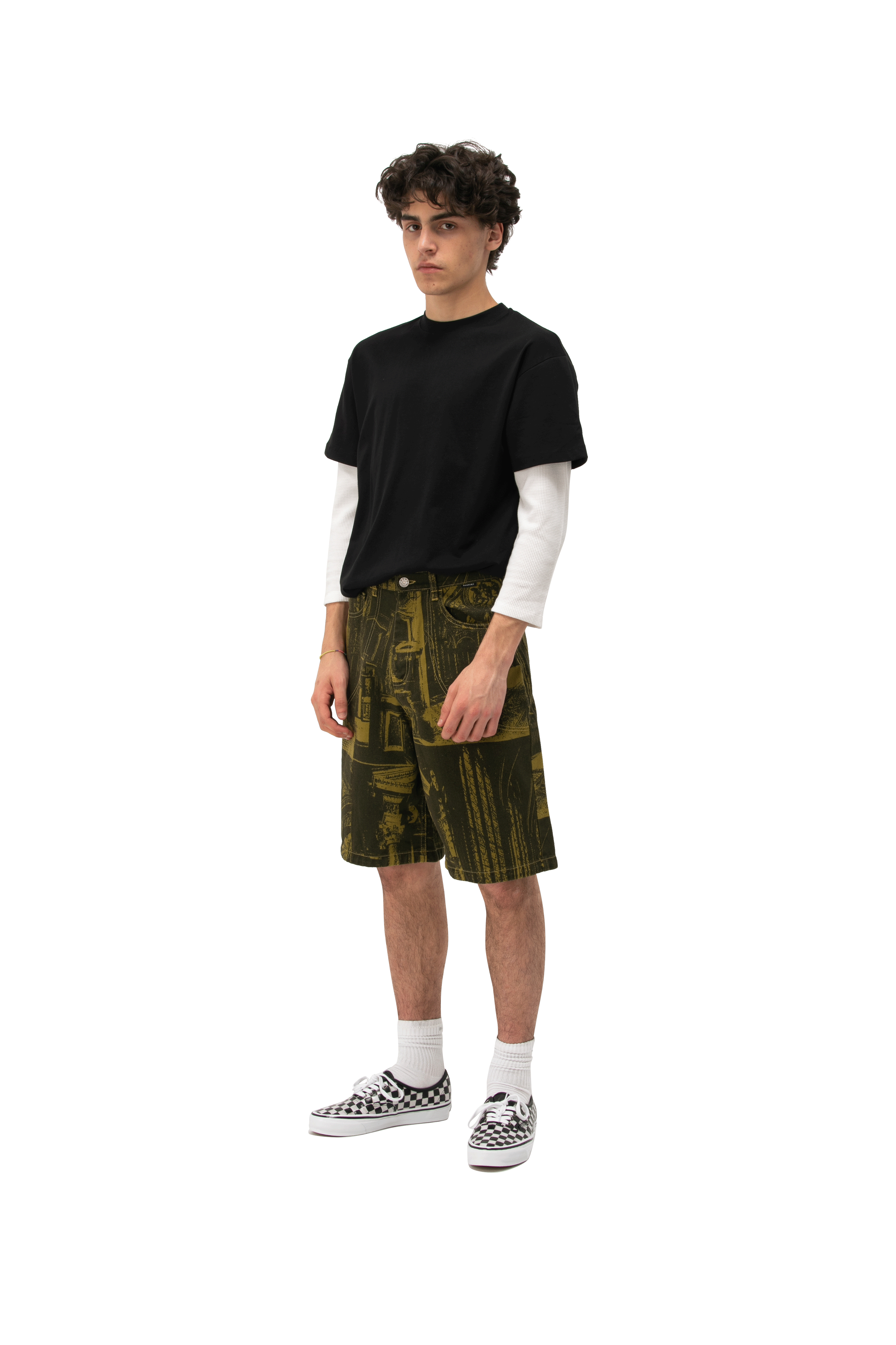 Castle Printed Denim Short Woven
