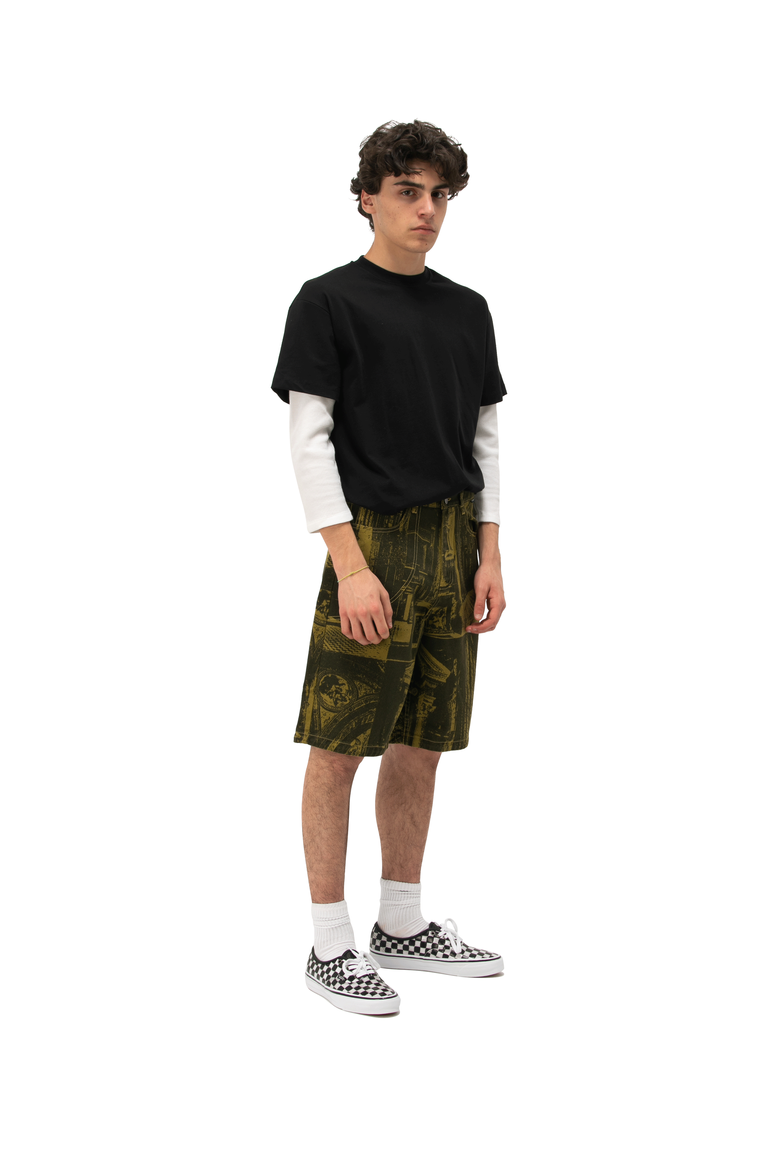 Castle Printed Denim Short Woven