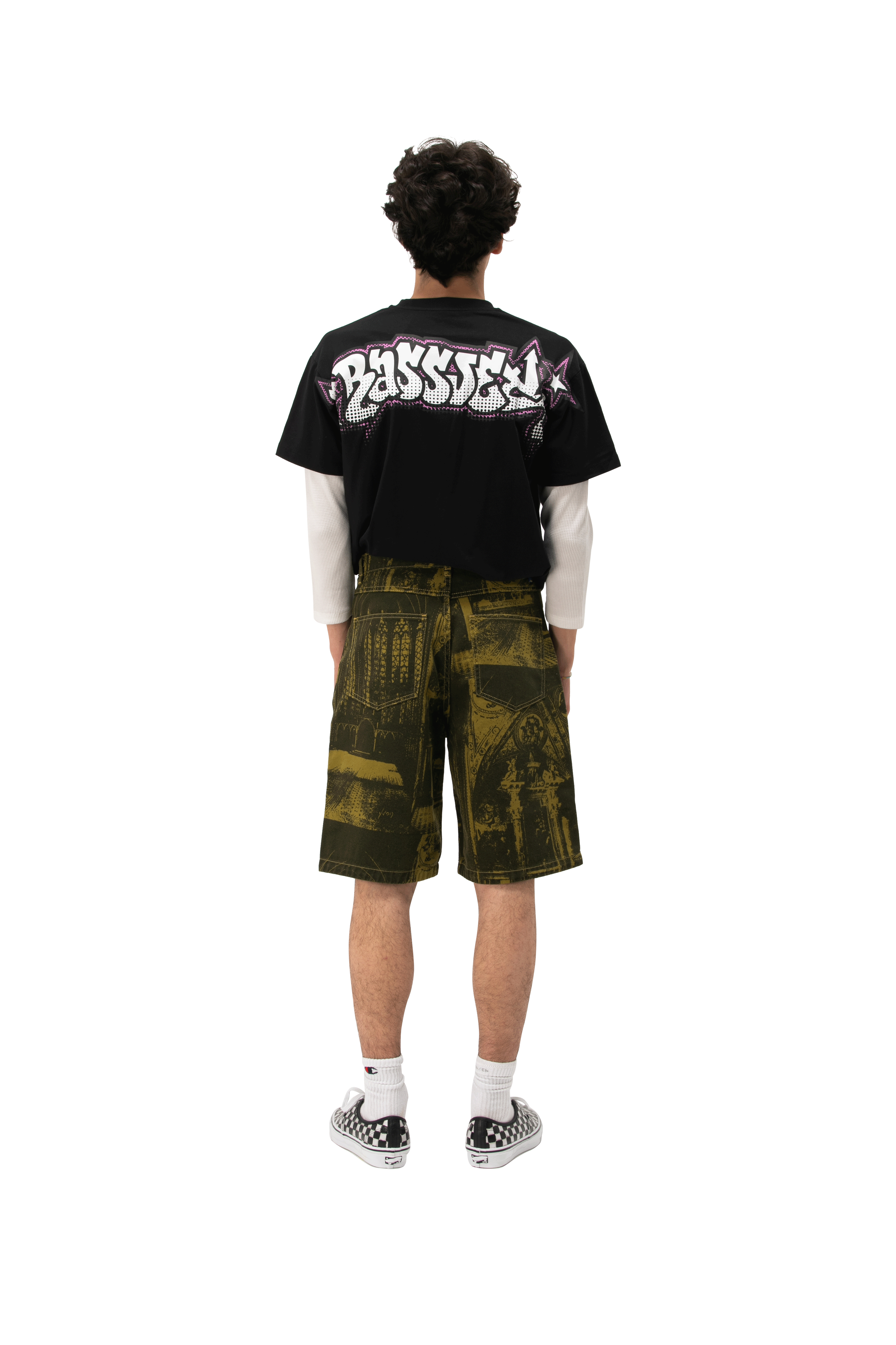 Castle Printed Denim Short Woven