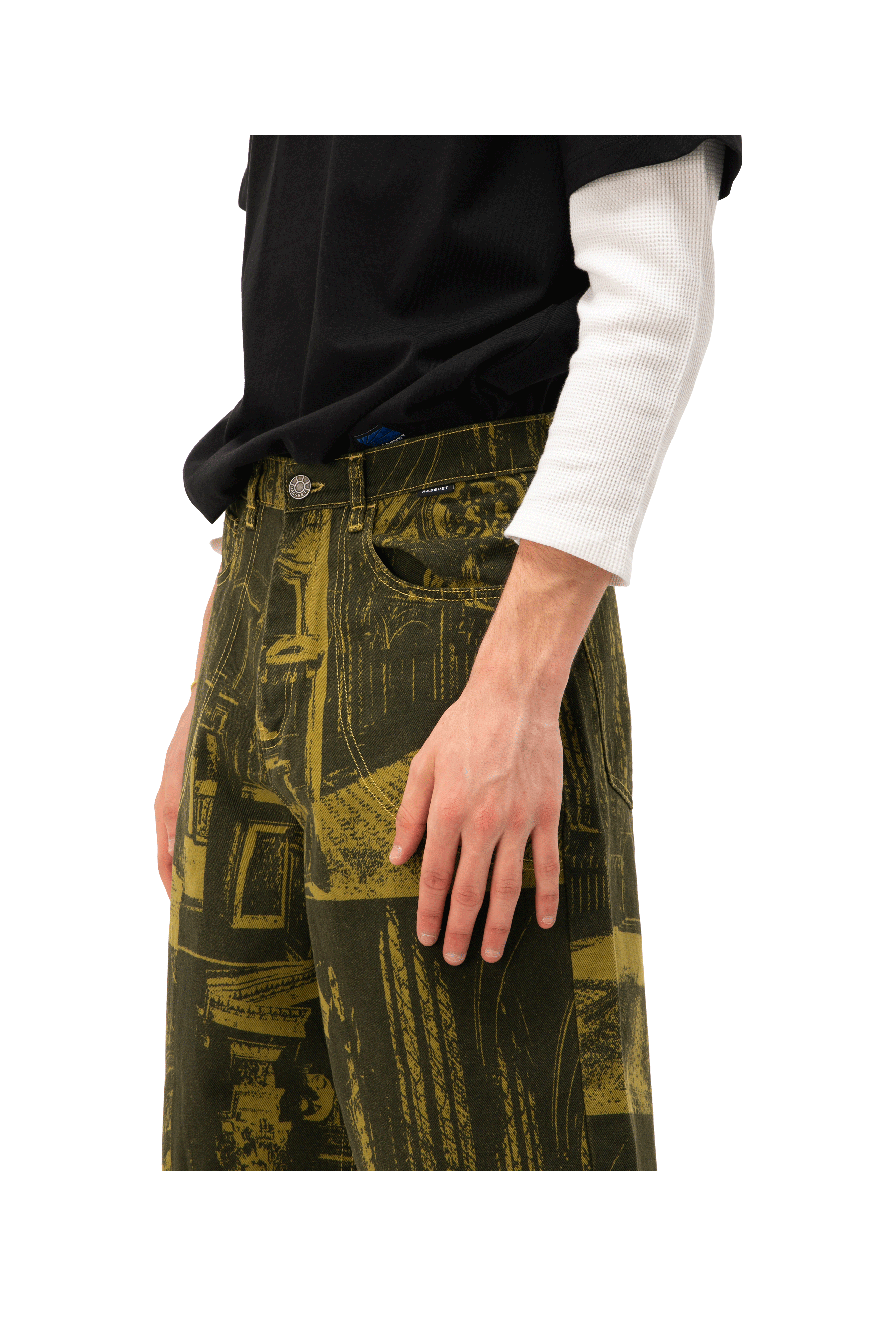 Castle Printed Denim Short Woven