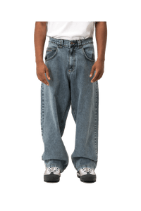 Ivory Slub Jeans