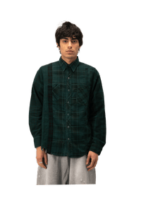 Flannel Shirt -> 7 Cuts Shirt / Over Dye
