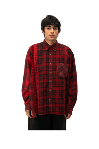 Flannel Shirt -> 7 Cuts Wilde Shirt / Over Dye