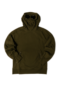 Diagonal Raised Goggle Hooded Sweatshirt
