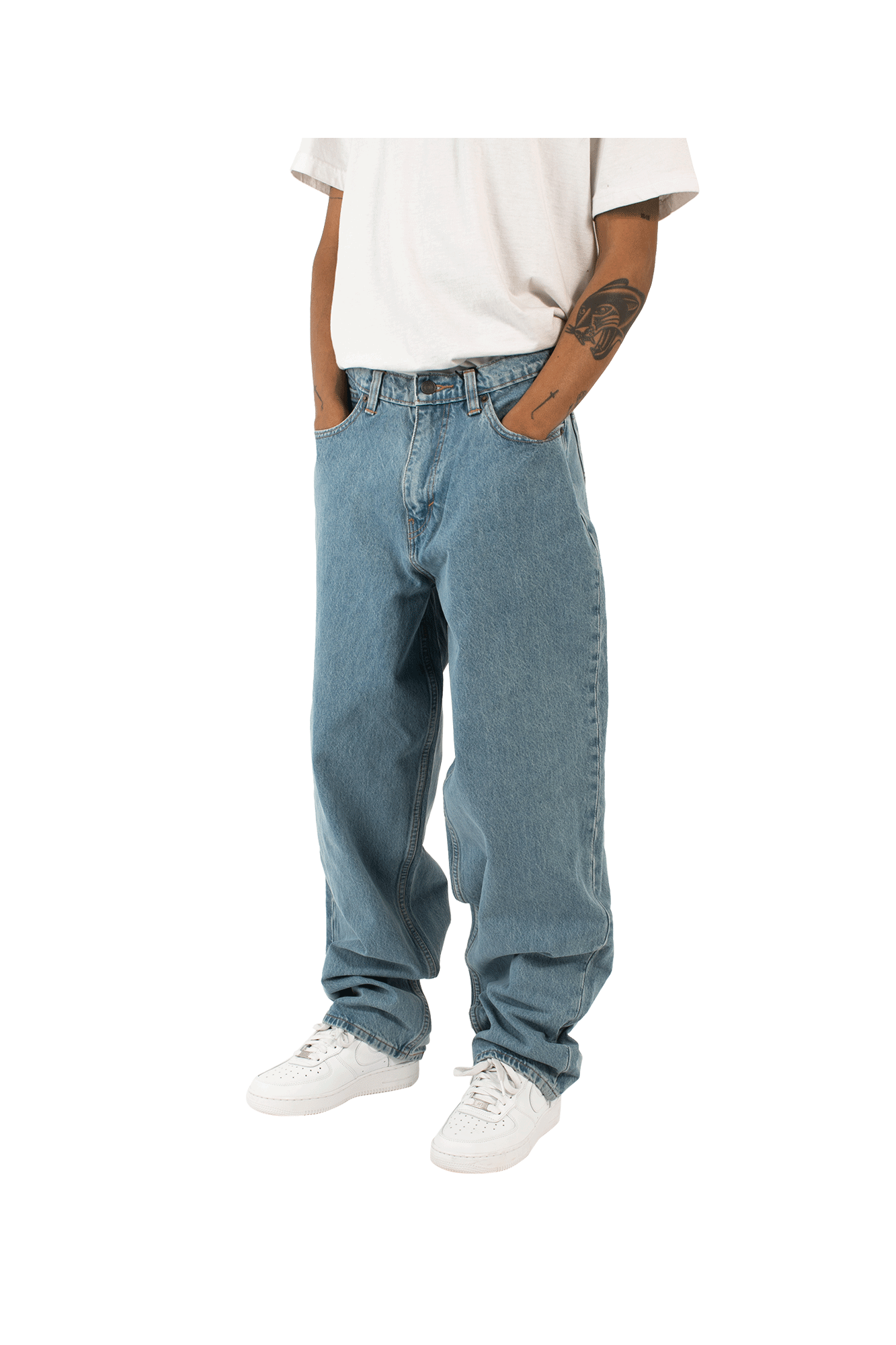 Super Baggy Simple Rinse Denim