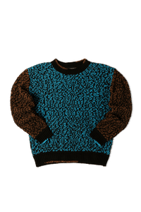 Net Crewneck Sweater