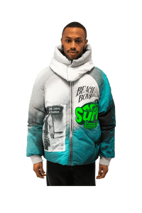Hooded Puffer Jacket Woven