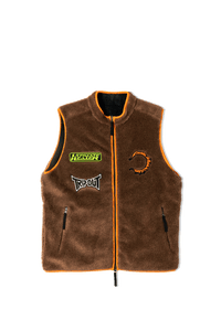 Reversible Polar Fleece Zip Thru Vest