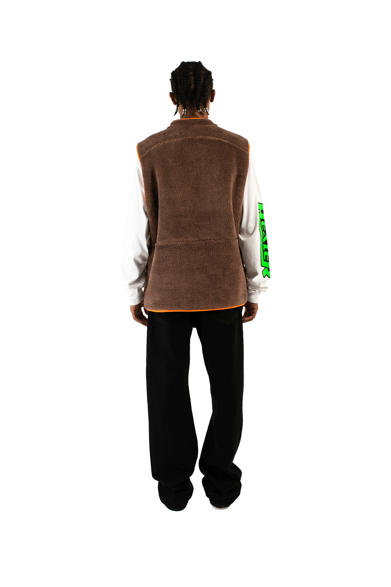 Reversible Polar Fleece Zip Thru Vest