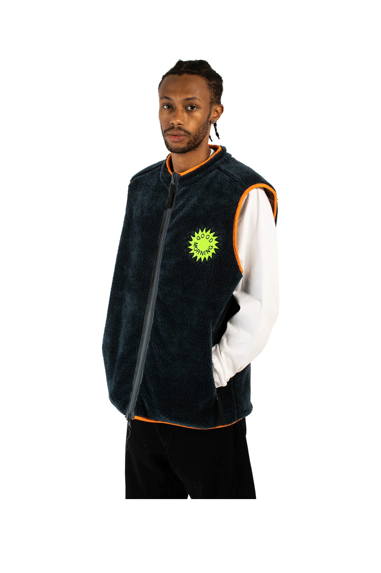 Reversible Polar Fleece Zip Thru Vest