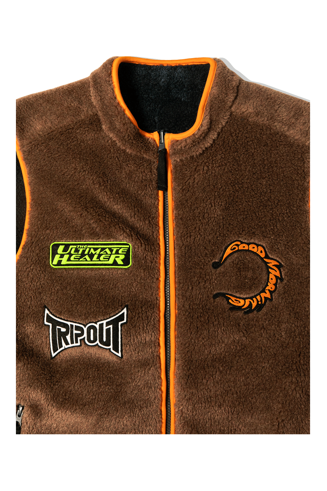 Reversible Polar Fleece Zip Thru Vest