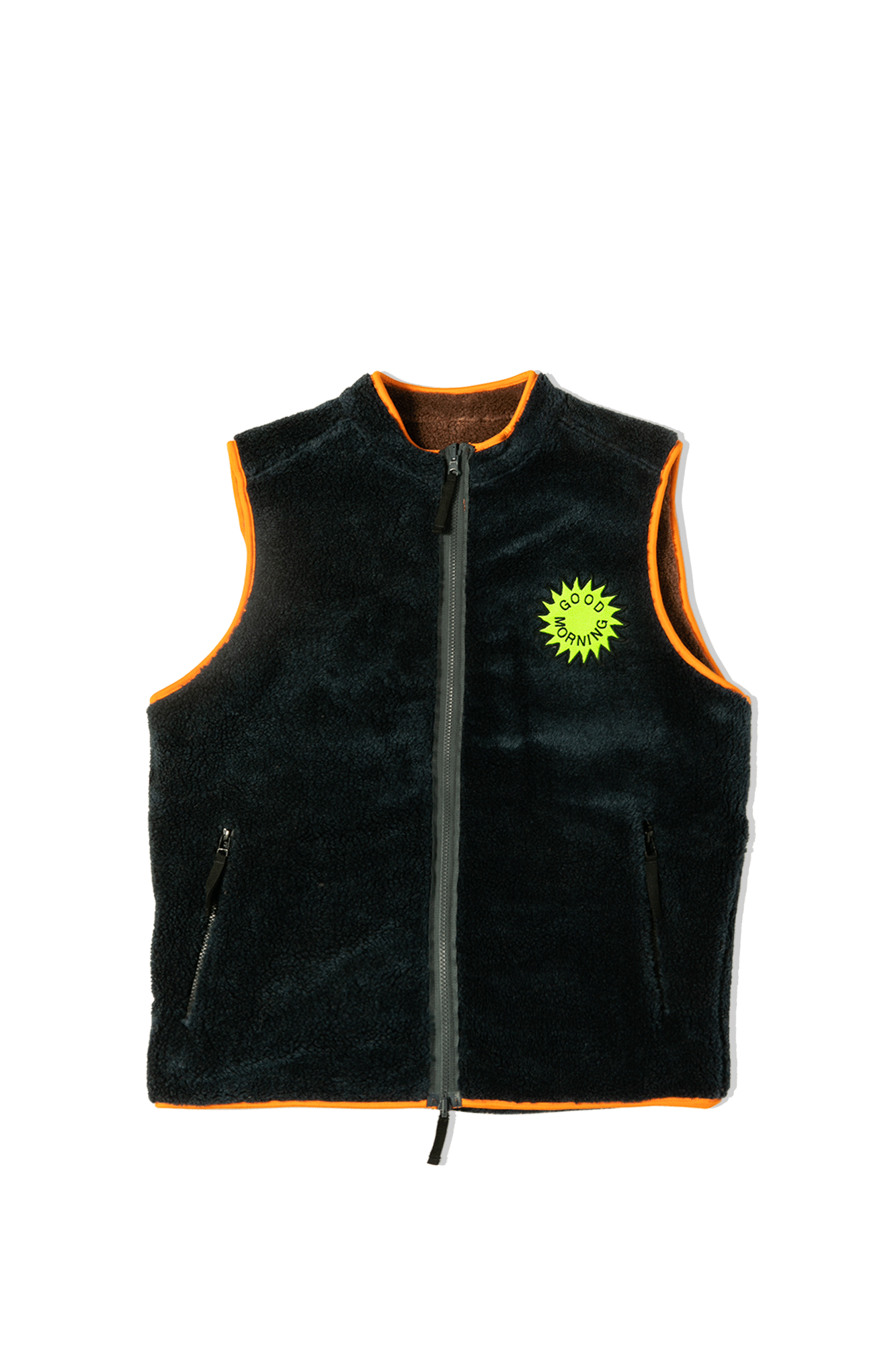 Reversible Polar Fleece Zip Thru Vest