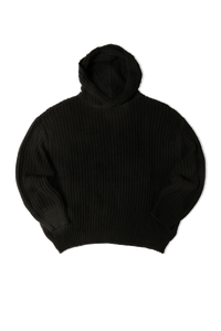 Knitted Sailor Hooded Sweatshirt
