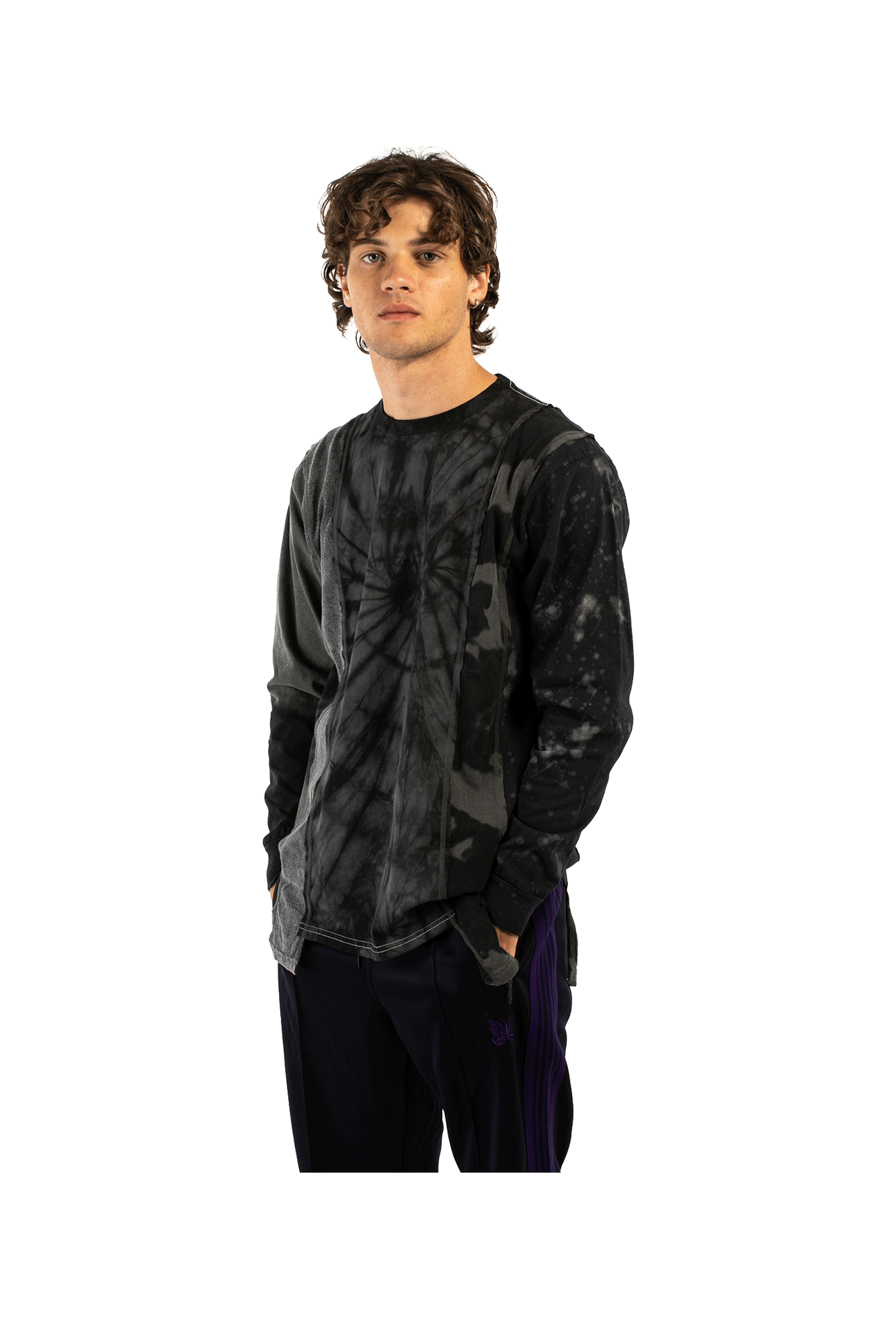 B&W Mishmash 5 Cuts Longsleeve Tee