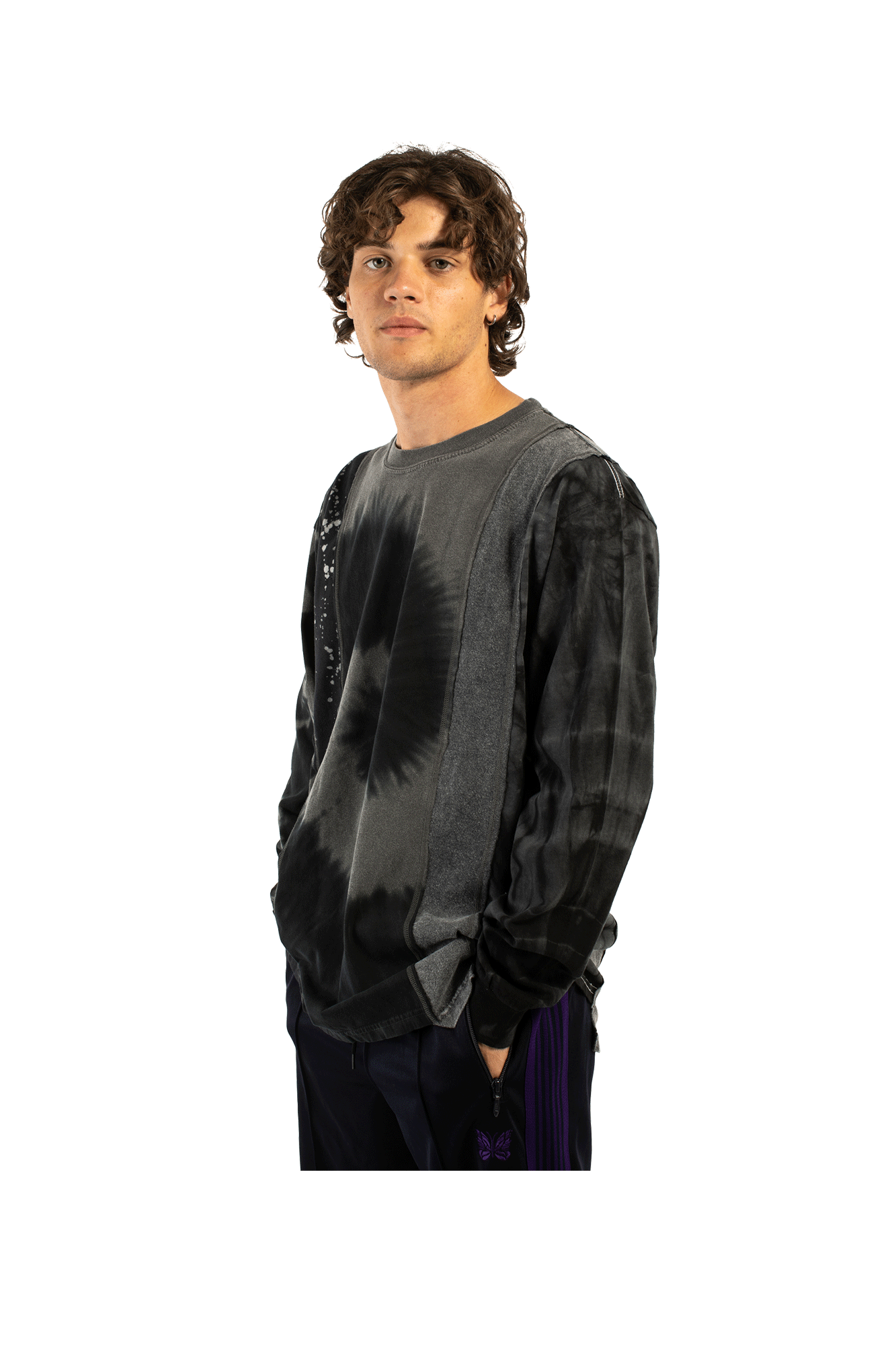 B&W Mishmash 5 Cuts Longsleeve Tee
