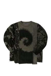 B&W Mishmash 5 Cuts Longsleeve Tee