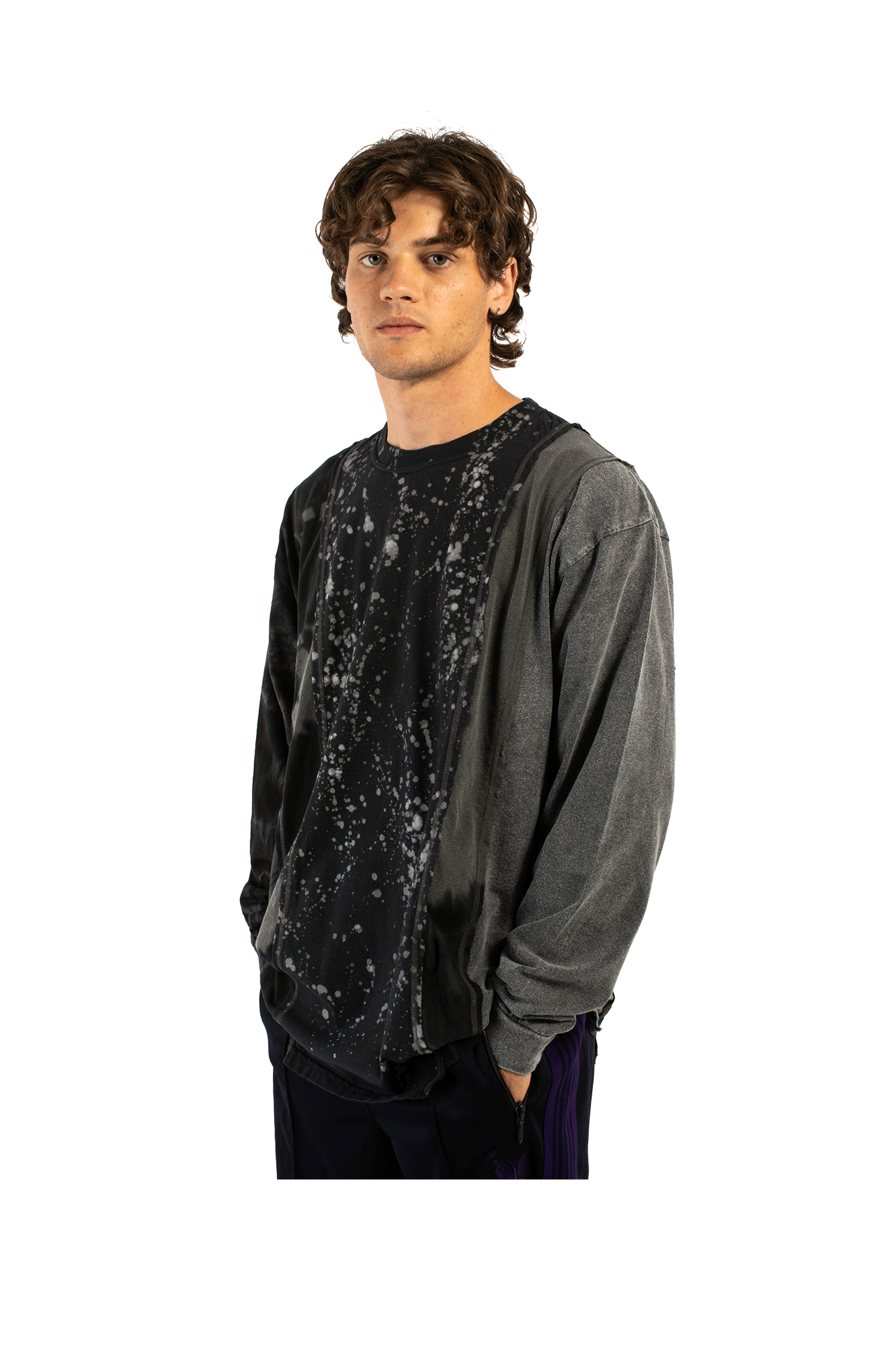 B&W Mishmash 5 Cuts Longsleeve Tee