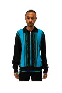 Logo Zip Cardigan Knit