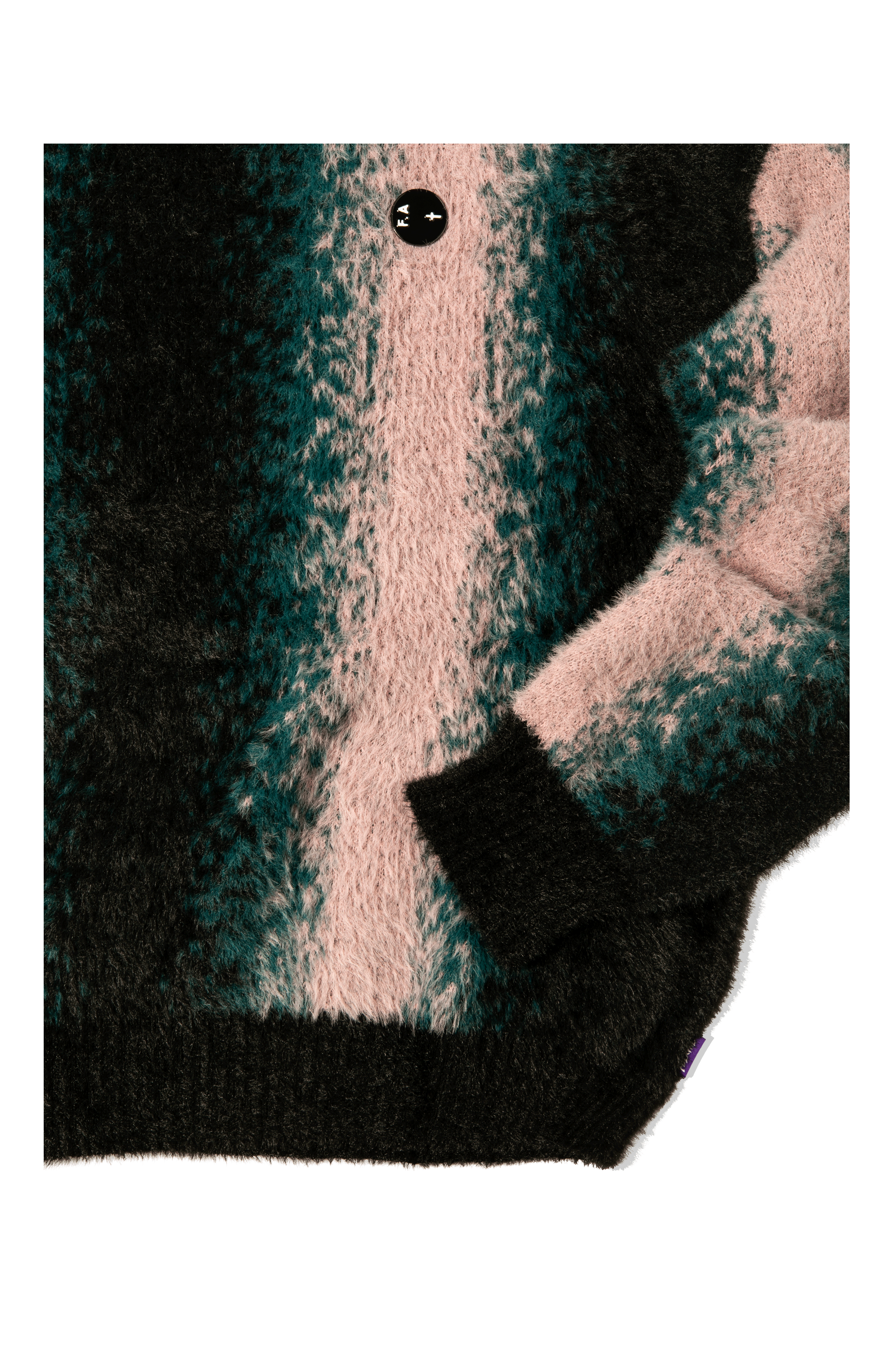 Faux Hairy Crewneck