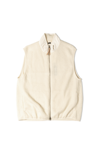 Zip-Up Mohair Vest
